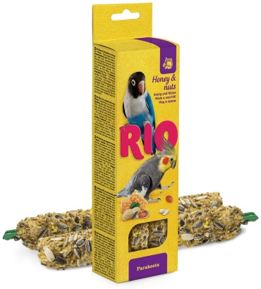 RIO палочки для средних попугаев орехи и мед 150 г