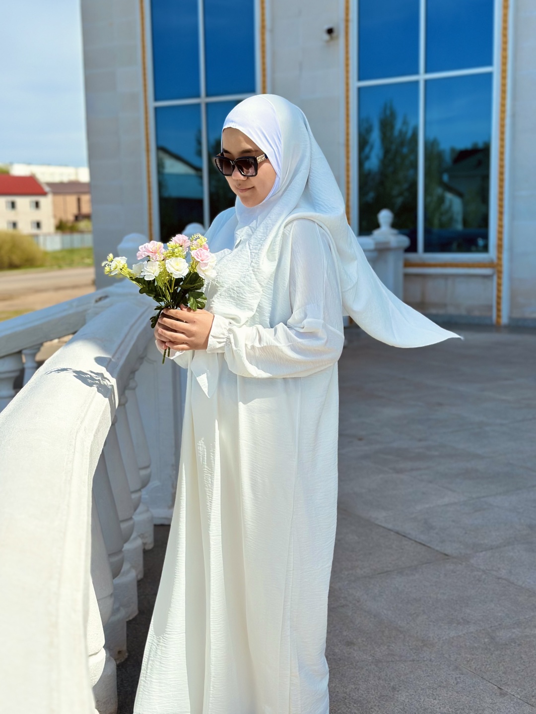 Повседневное платье AS muslima style белый