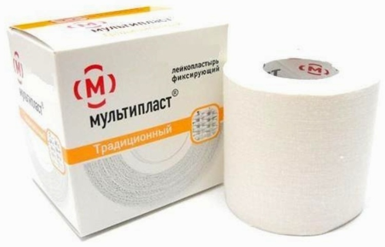 ЛЕЙКОПЛАСТЫРЬ МУЛЬТИПЛАСТ ТРАДИЦИОННЫЙ 2Х500СМ ТКАНЕВЫЙ
