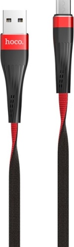 Кабель Hoco USB 2.0 (M), micro-USB 2.0 (M), 1.2 м, красный
