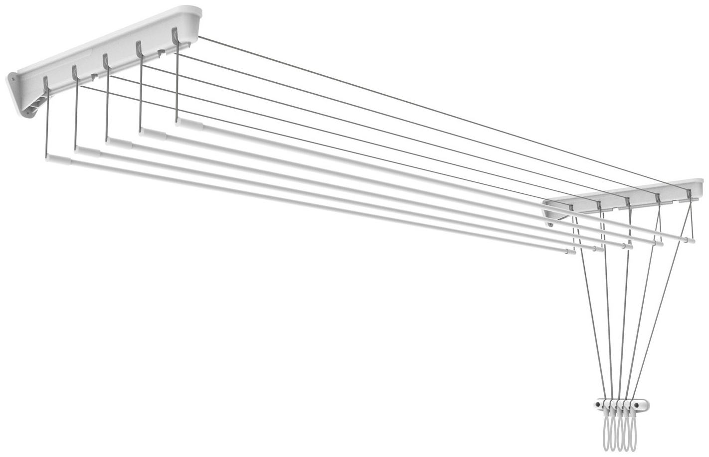 Сушилка потолочная Nika 43x160x5 см, кол-во уровней: 5, металл