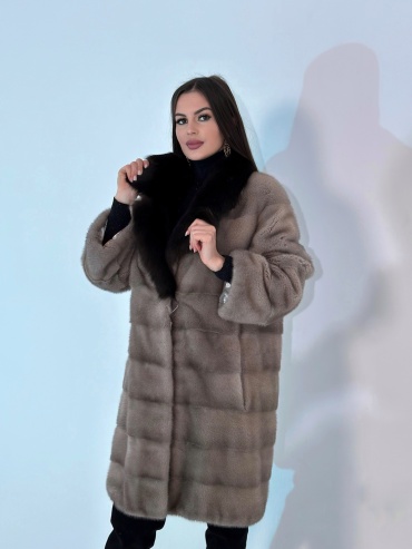 Шуба Europa Furs серый