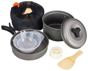 Selpa Pot Set DS-200 8P черный 8 предметов