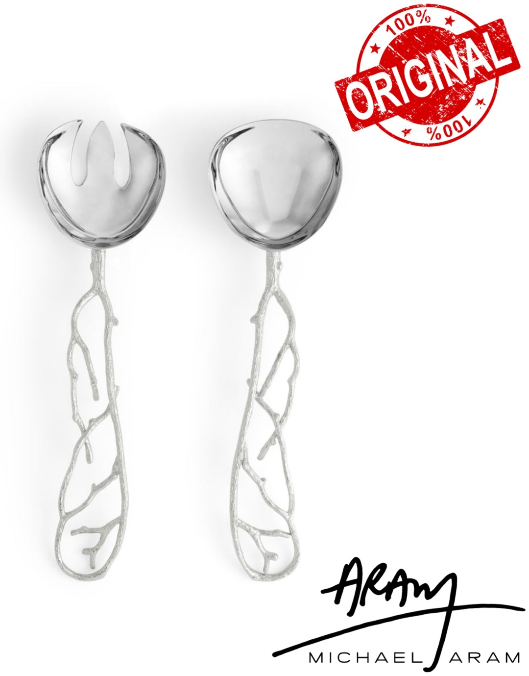 MICHAEL ARAM набор для сервировки Pomegranate Silver, нержавеющая сталь