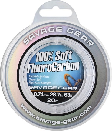 Леска Savage Gear флюоркарбоновая 54859 1 мм прозрачный