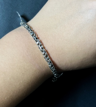 Era Jewellery Mb005 длина 21 см, вес 12 г серебро, плетение лисий хвост