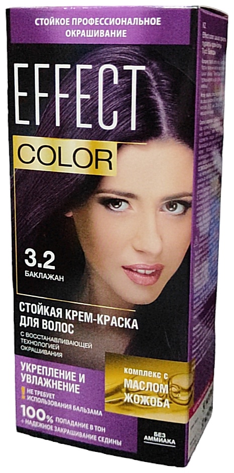 Effect Color Укрепление и Увлажнение 3.2 баклажан крем-краска 100 мл