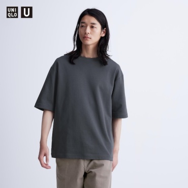 Футболка Uniqlo серый