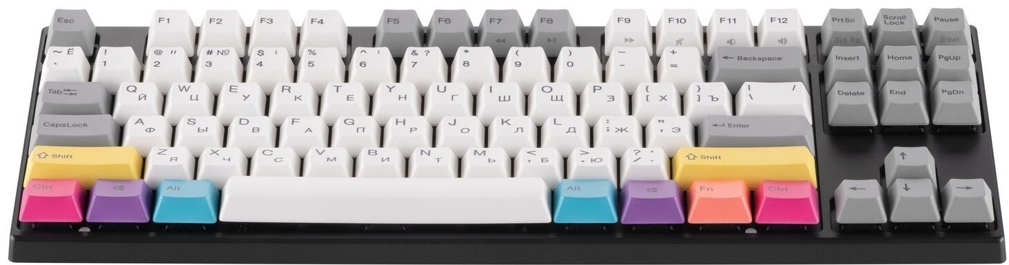 Купить Клавиатура VARMILO VEM87 CMYK EC V2 Sakura UA серый в Алматы ...