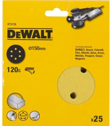 Шлифовальный круг DeWALT DT3135 150 мм 25 шт