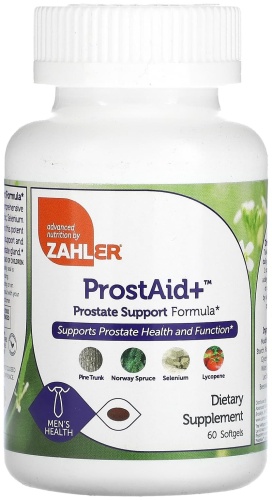 Zahler ProstAid +, формула для поддержки простаты таблетки 60 шт