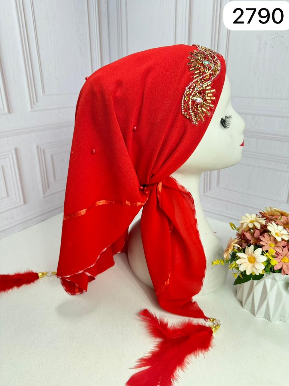 Платок KZWZ шифон 85 x 85 см