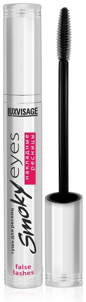 Тушь для ресниц LUXVISAGE Smoky Eyes накладные ресницы для объема, подкручивающая черный