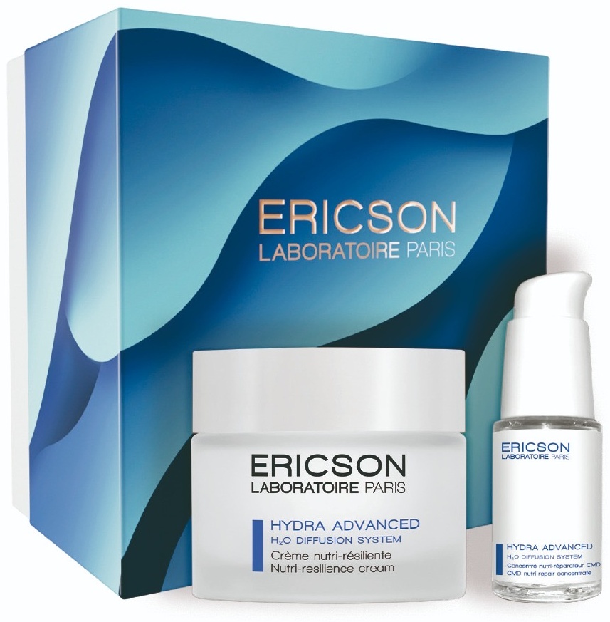 ERICSON LABORATOIRE крем Hydra Advanced" -Укрепляющий крем «Нутри-Ресиланс» + Питательный Концентрат для лица 50 мл