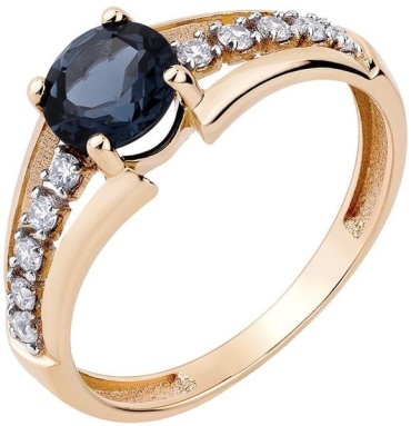 Kari jewelry b2101860 размер 18 вес 1.95 г золото, топаз, фианит