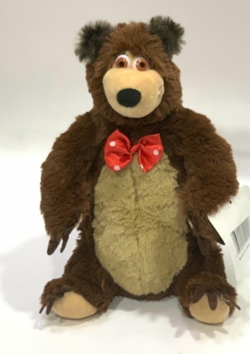 Joy Toy Медведь, высота 30 см, коричневый