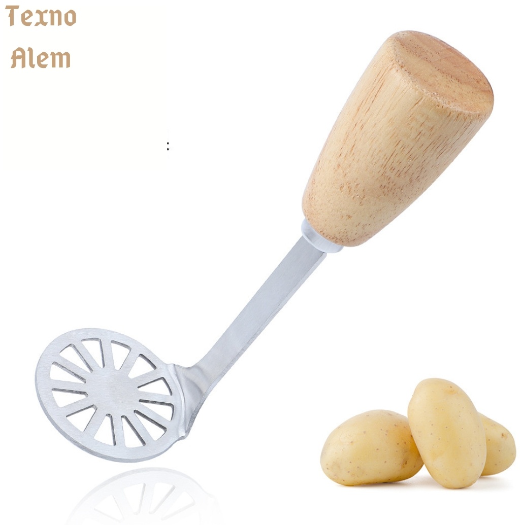 Картофелемялка дерево, нержавеющая сталь, 1 шт