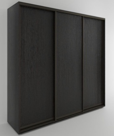 Шкаф-купе ТОО АТЛАНТИК Ltd Венге 220 Z, 220x230х60 см, черный