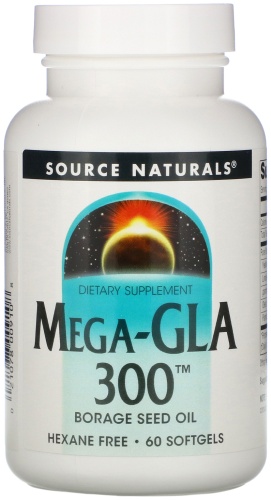 Source Naturals БАД Mega-GLA 300 60 капсул