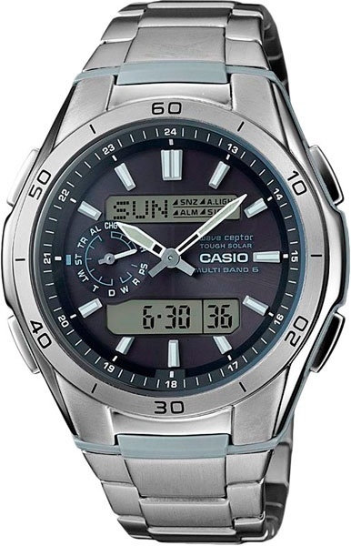 Кварцевые CASIO WVA-M650TD-1AER пластик, титан