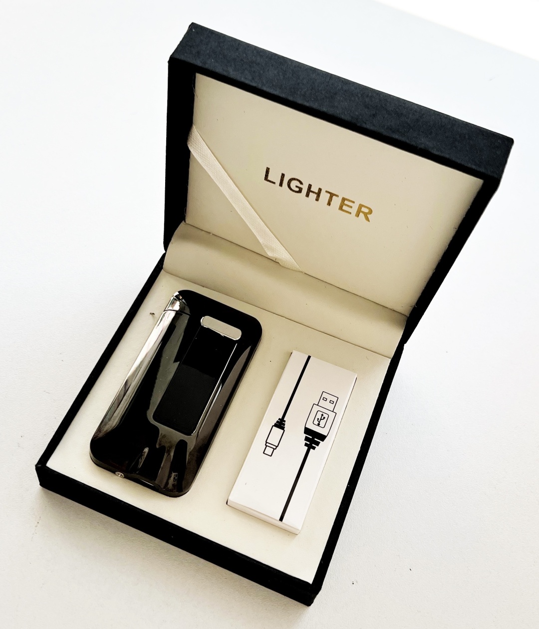 Lighter электронная зажигалка 233788, металлический сплав