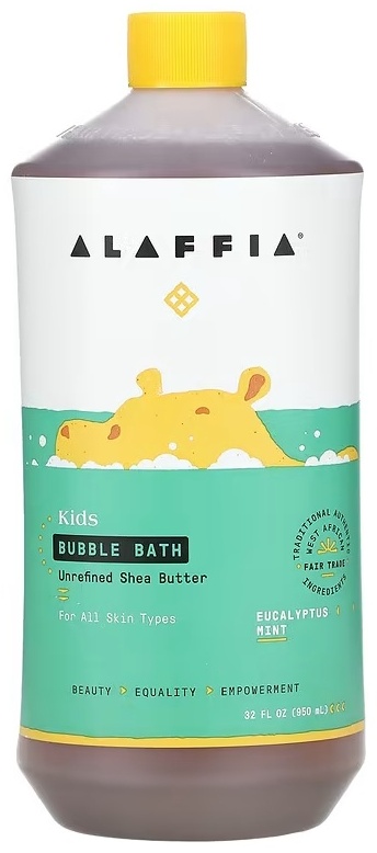 Alaffia Kids Bubble Bath Eucalyptus Mint пена для ванны 950 мл