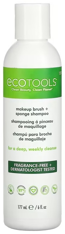 EcoTools Makeup Brush Plus Sponge шампунь для очищения кистей 177 мл