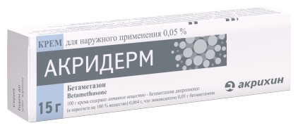 АКРИДЕРМ SANTO 0.05% 15г крем д/нар прим