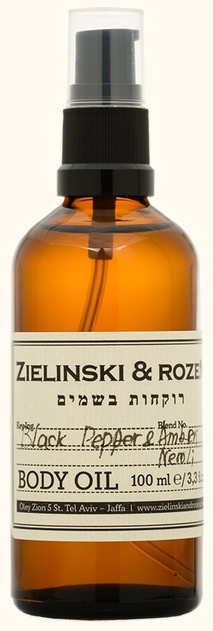 Zielinski & Rozen Black Pepper & Amber, Neroli масло для тела 100 мл