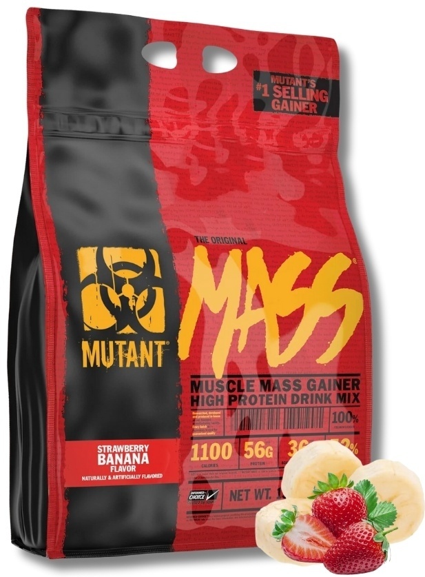 Купить Гейнер Mutant Mass Клубника-Банан 6800 г в Алматы – Магазин на ...