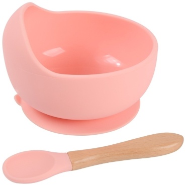 Комплект посуды Melikey Silicone 10028STL , силикон, розовый