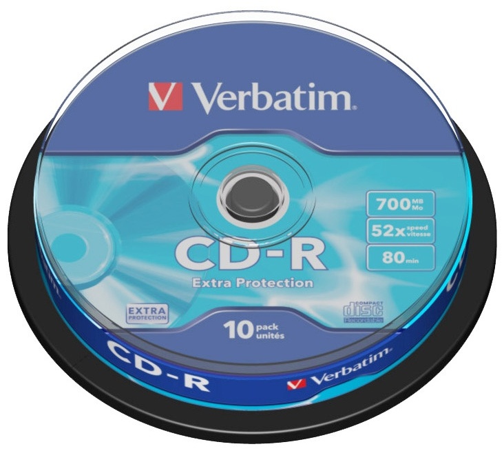 Verbatim CD-R 700Mb 52x Cake Box 43437 10 шт
