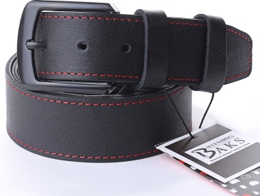 Ремень BAKS ACCESSORIES натуральная кожа 125 см черный