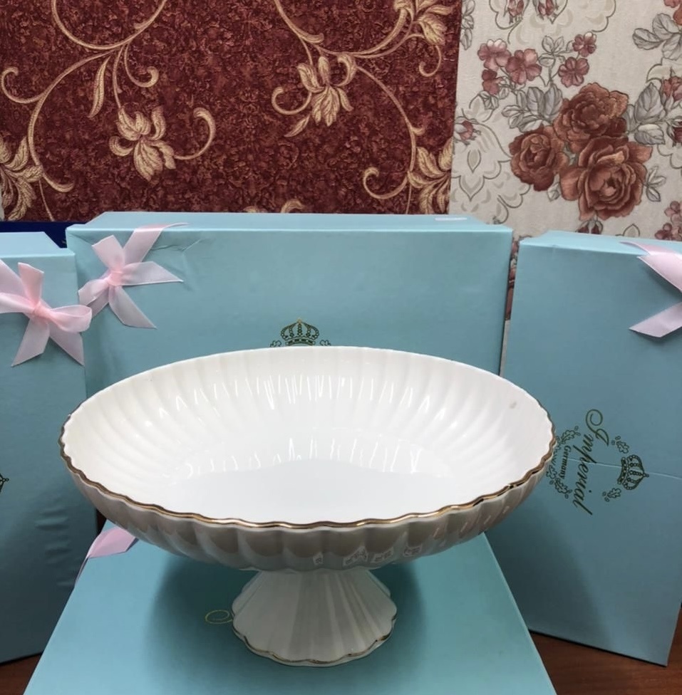 Фруктовница IMPERIAL 1 шт, фарфор, 25х25 см