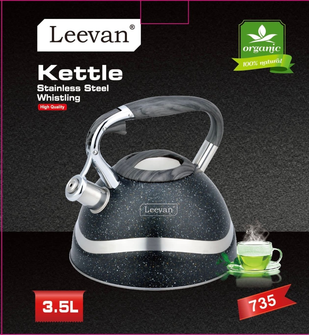 Leevan чайник 735 3.5 л, нержавеющая сталь