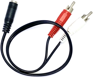 Переходник RCA - 3.5 mm jack 0.4 м