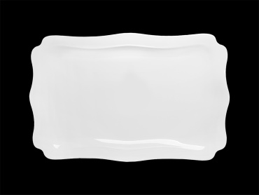 Блюдо Tudor England Royal White 41х27 см, фарфор, 1 шт