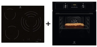 Electrolux EOF3H50BK + Electrolux EHF6232FOK черный