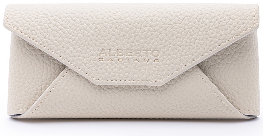 Жесткий футляр Alberto Casiano искусственная кожа, 7 x 17 см белый