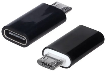Переходник LIDER USB TypeC (F), micro-USB 3.0 (M), 0.1 м, MD821ZM/D черный