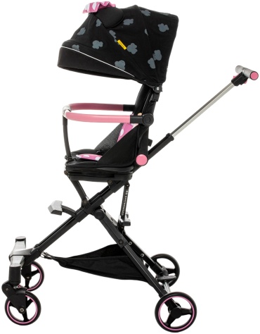 Коляска трансформер 6766 Disney Licensed stroller, черный, розовый