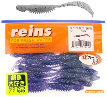 Силикон Reins Curly Shad 3.5" 407 Pione