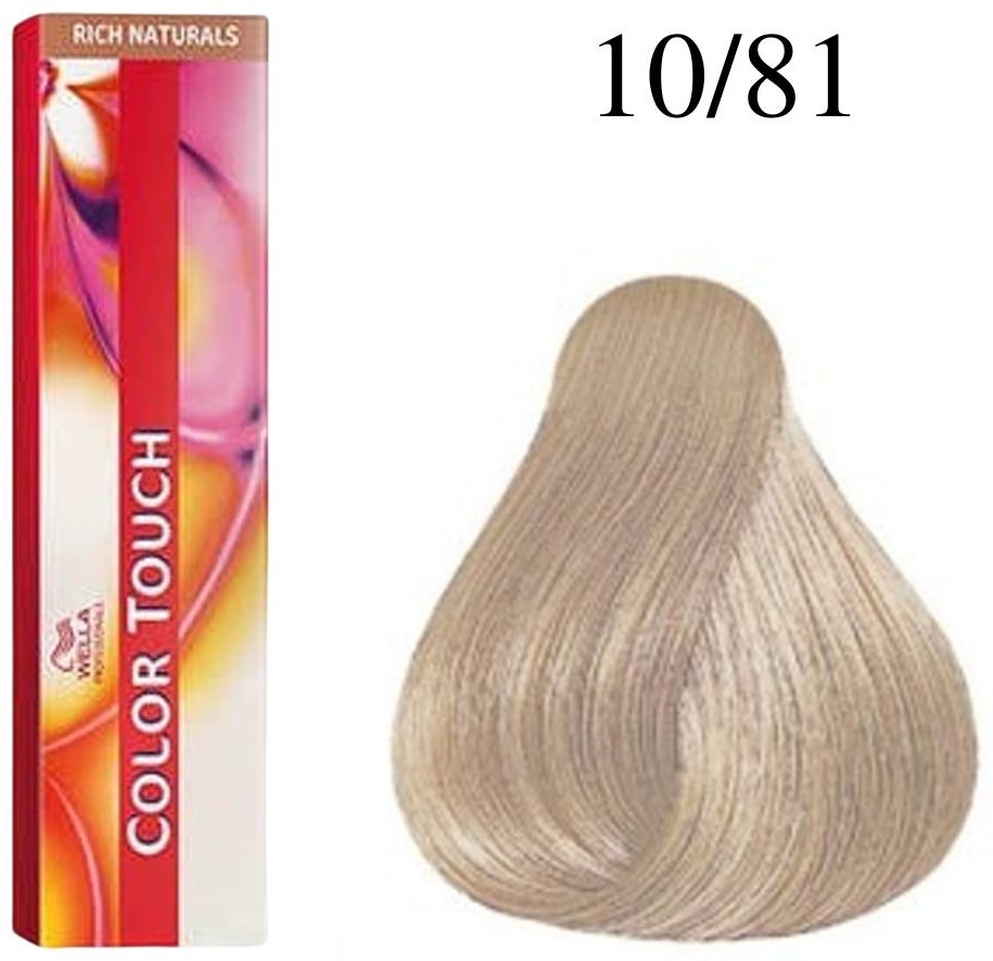 WELLA Color Touch Rich Naturals 10/81 нежный ангел крем-краска 60 мл