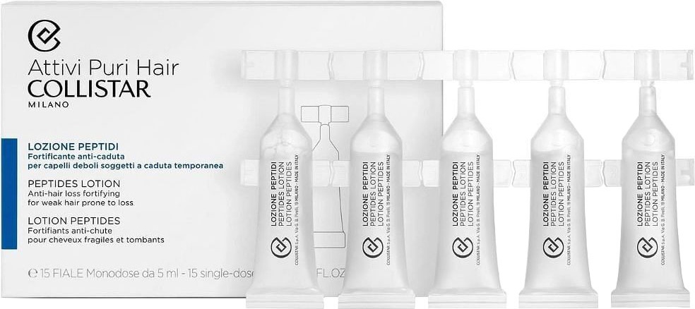 Collistar Peptides Anti-hair Loss Fortifying лосьон в ампулах 75 мл
