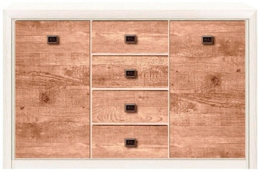 Комод BRW Коен 2 KOM2D4S, 150x40x93.5 см, коричневый, бежевый