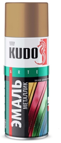 Kudo эмаль Silver grain finish старая медь 520 мл