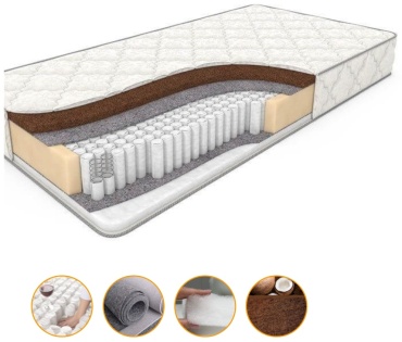 Матрас EcoSon EcoSon Premium Prestij, 145x200x20 см