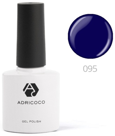 ADRICOCO гель-лак Gel №095 темно-синий глянцевое 8 мл