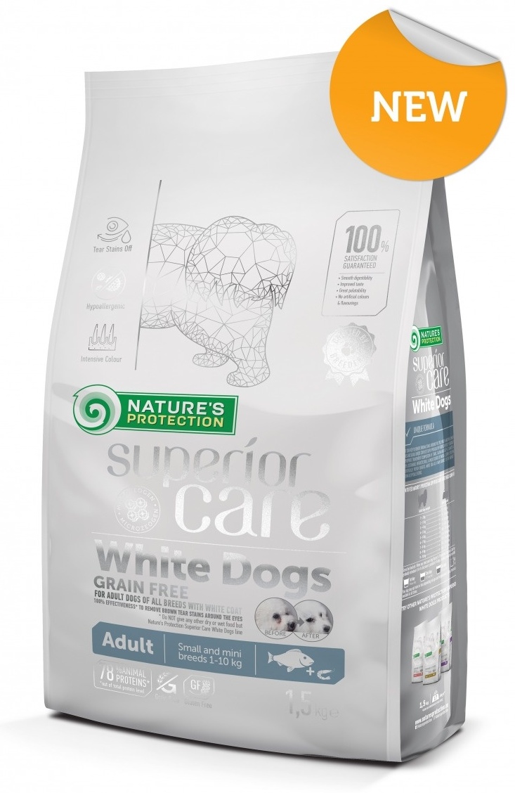 Купить Корм Natures Protection Superior Care White Dogs 1.5 кг в Алматы ...