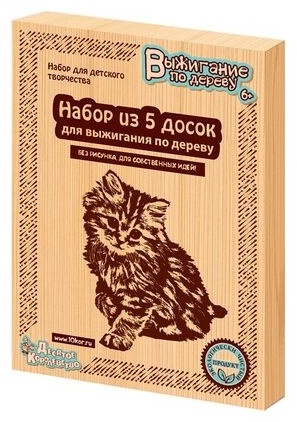 из 5 досок для выжигания Десятое Королевство Без рисунка, для своих идей 01731